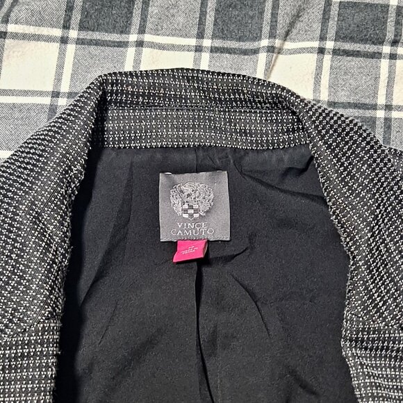 Checkered Vince Camuto Pea Coat - Picture 2 of 2